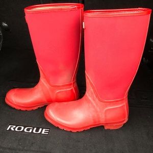 SUMMER SALE! Red Hunter Rain Boots Size 9